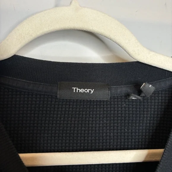 Theory Mattis Studio Waffle Knit Crewneck Sweater
